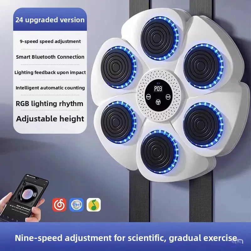 Musical boxing trainer for training and fitness