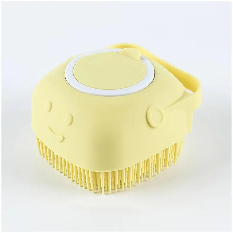 Bathroom Puppy Big Dog/Cat Bath Massage Gloves Silicon Brush