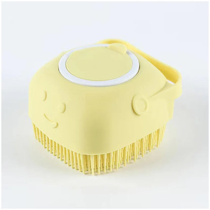 Bathroom Puppy Big Dog/Cat Bath Massage Gloves Silicon Brush