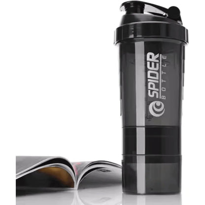 3 Layers Powder Protein Shaker Bottle