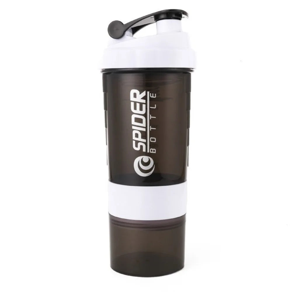 3 Layers Powder Protein Shaker Bottle