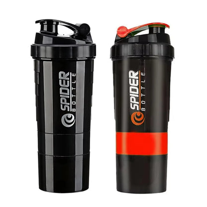 3 Layers Powder Protein Shaker Bottle
