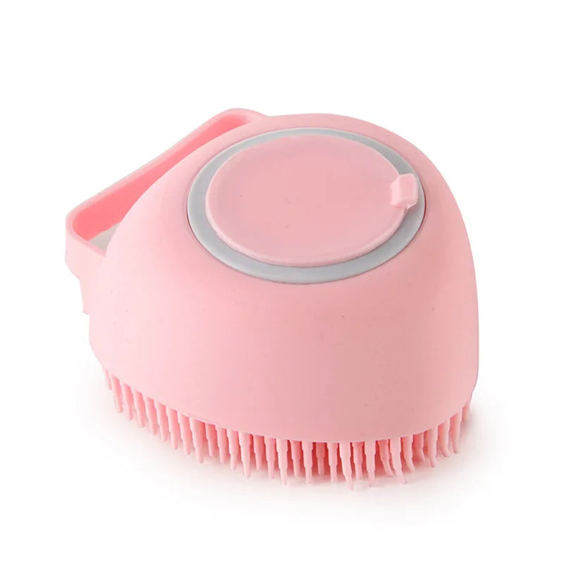 Bathroom Puppy Big Dog/Cat Bath Massage Gloves Silicon Brush
