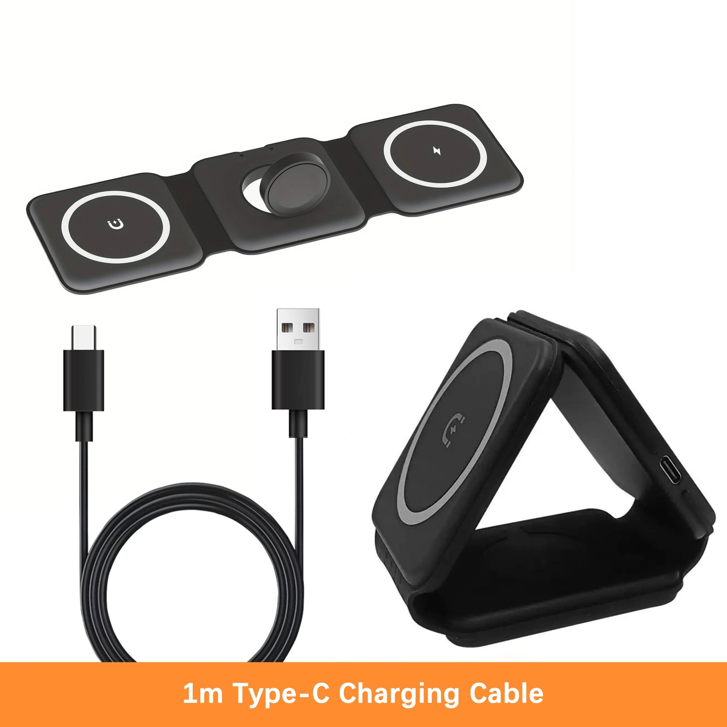 Foldable 3 in 1 Magnetic Wireless Charger