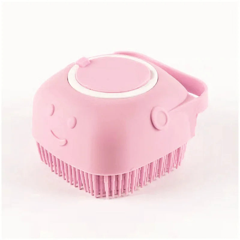 Bathroom Puppy Big Dog/Cat Bath Massage Gloves Silicon Brush