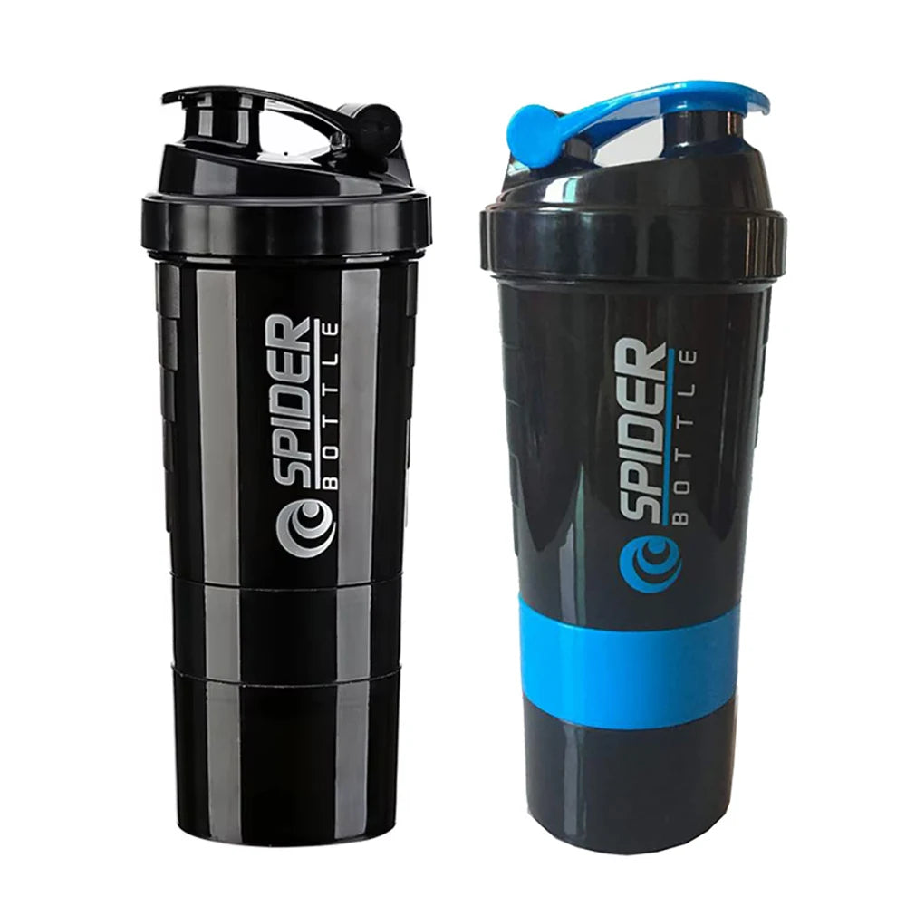 3 Layers Powder Protein Shaker Bottle