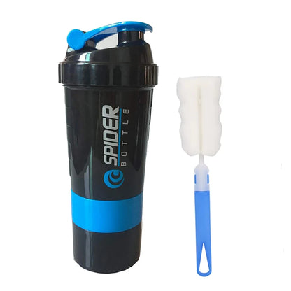 3 Layers Powder Protein Shaker Bottle