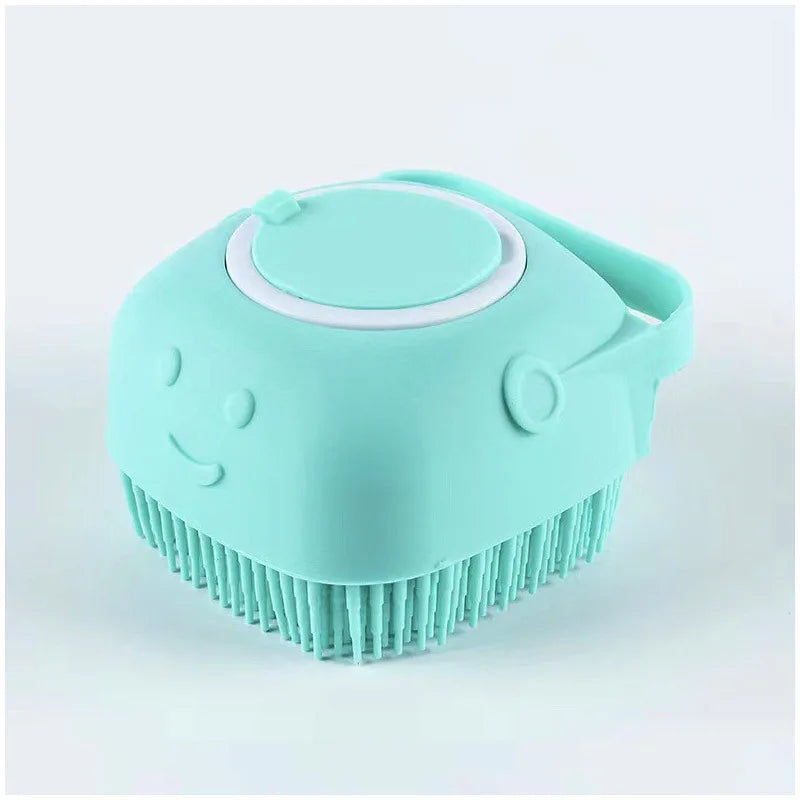 Bathroom Puppy Big Dog/Cat Bath Massage Gloves Silicon Brush