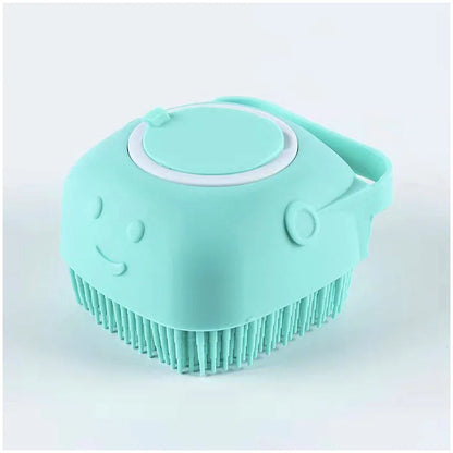 Bathroom Puppy Big Dog/Cat Bath Massage Gloves Silicon Brush