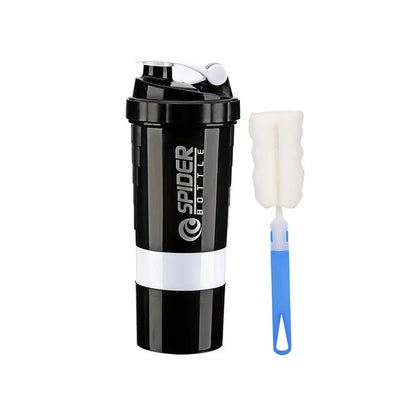 3 Layers Powder Protein Shaker Bottle