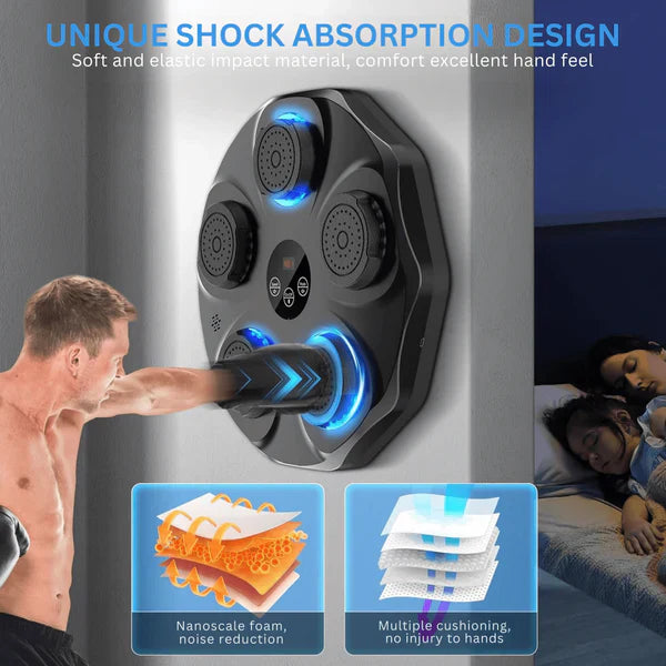 Musical boxing trainer for training and fitness